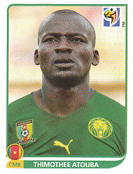 Thimothee Atouba Cameroon samolepka Panini World Cup 2010 #401